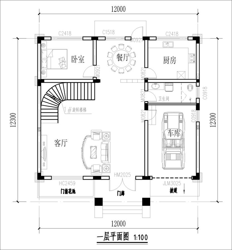 一层平面布局图