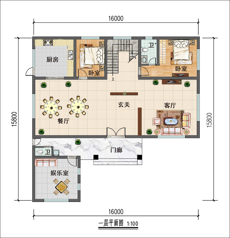 一层平面布局图