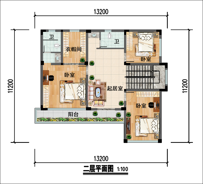 二层平面布局图