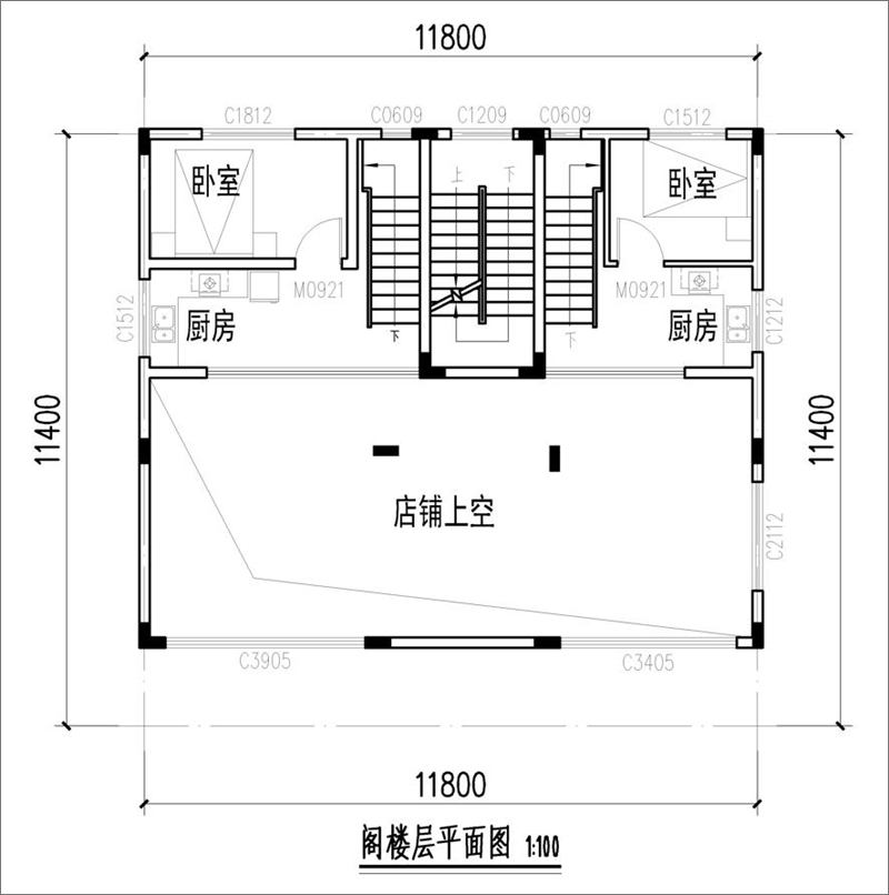 阁楼平面图