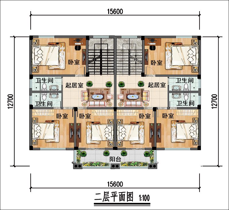 二层平面布局图