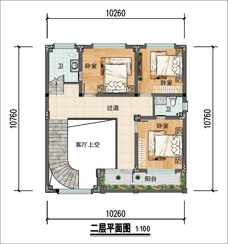 二层平面布局图