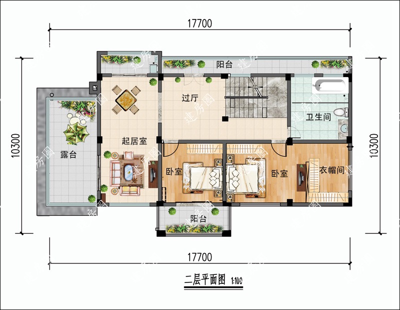 二层平面户型图