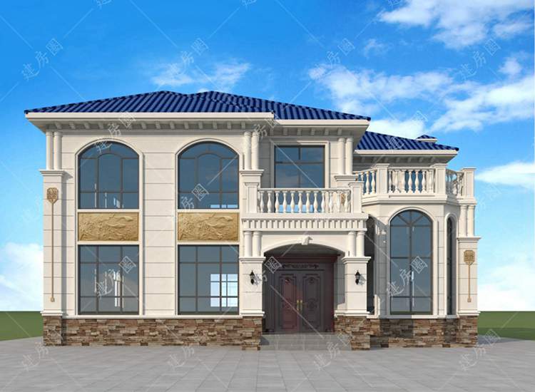 3套新款农村两层自建房设计图纸及效果图，平面户型布局舒适合理