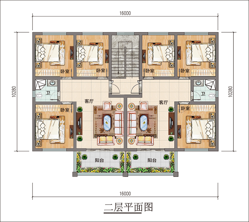 二层平面布局图