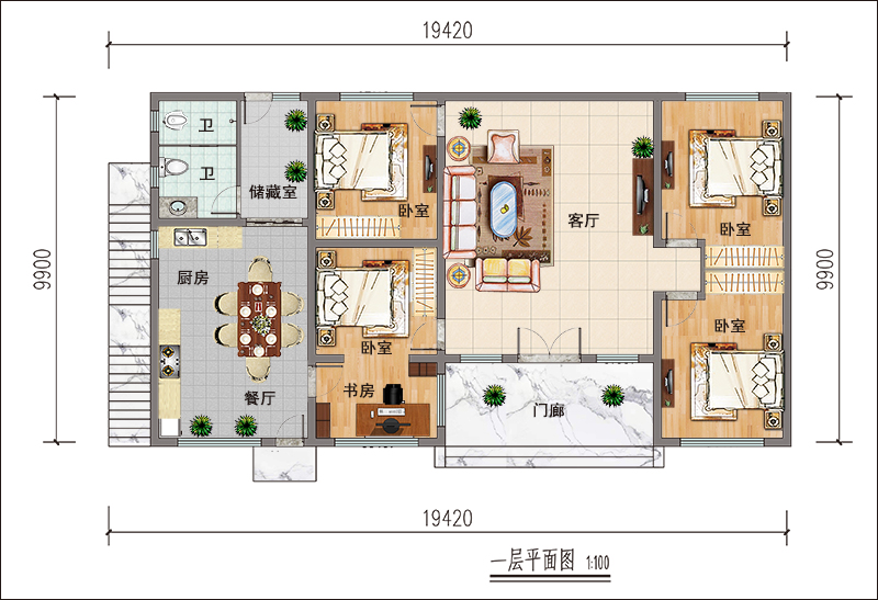 一层平面布局图