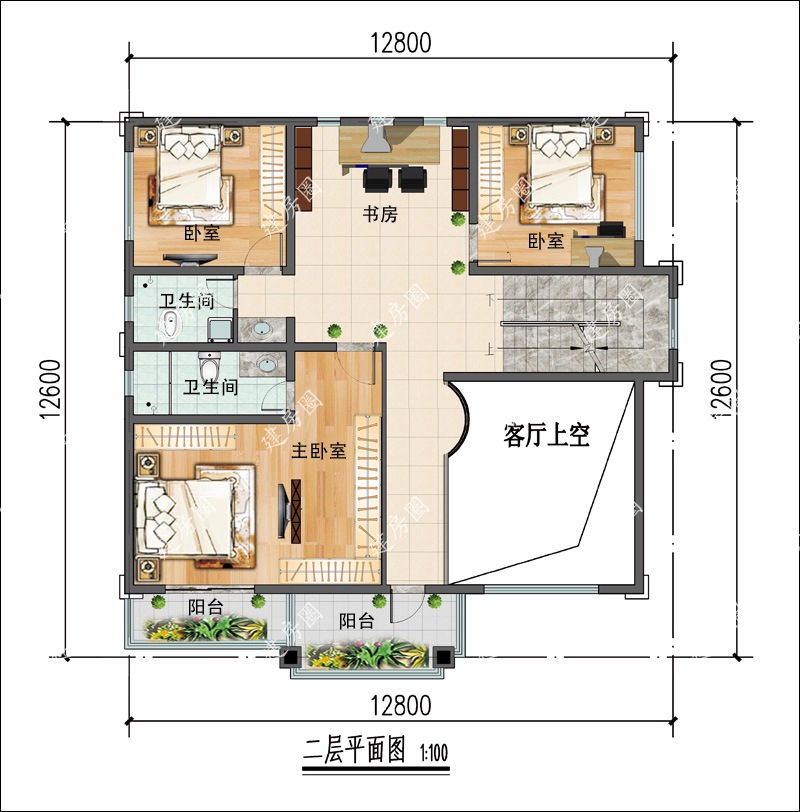 二层平面布局图