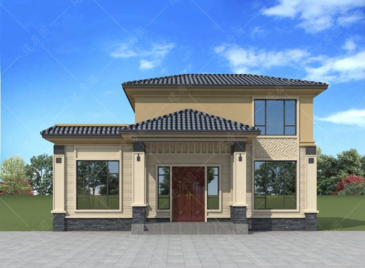 农村建房20万左右二层设计图，简约大方，居住舒适