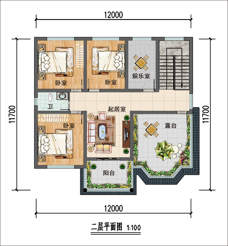 二层平面布局图