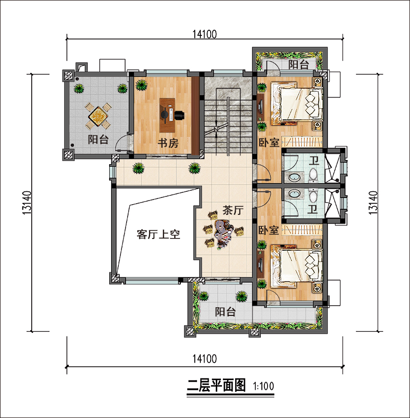 二层平面布局图