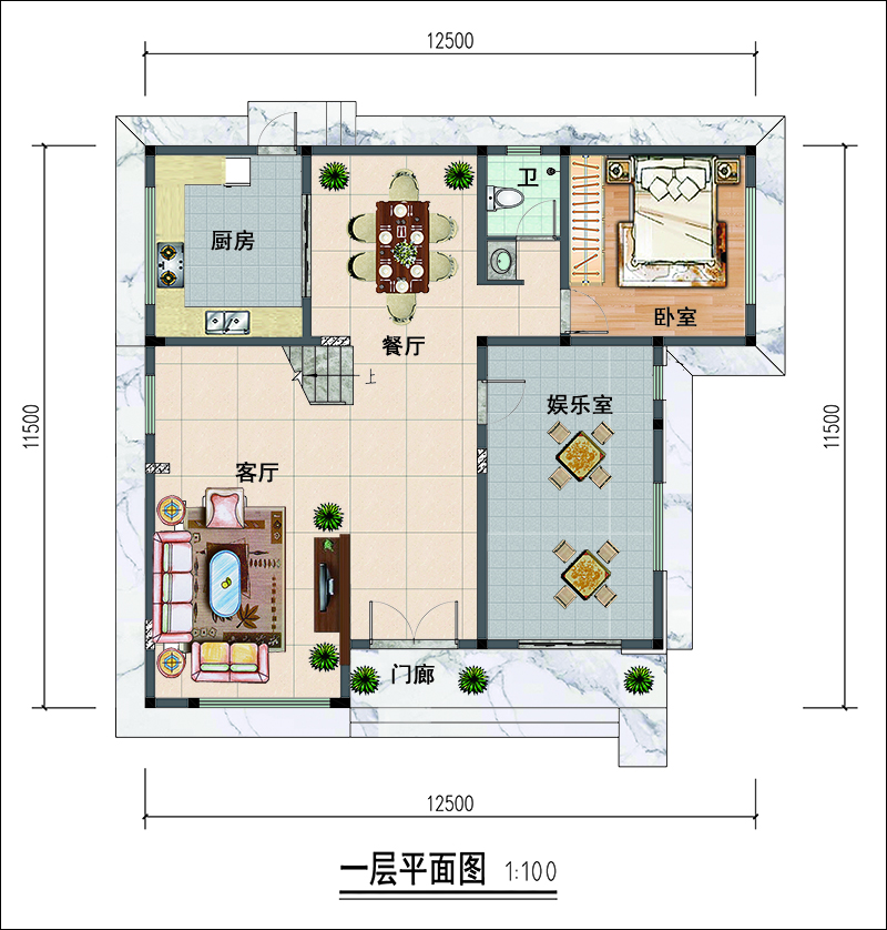 一层平面布局图】